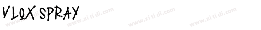 Vlox Spray 手绘字体字体转换